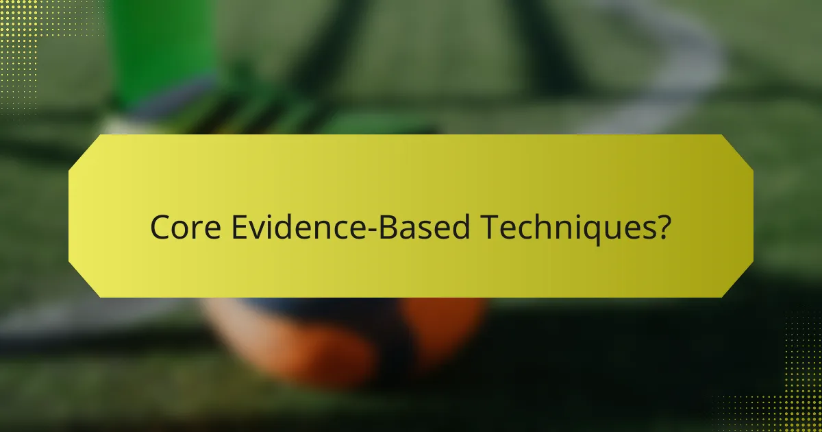 Core Evidence-Based Techniques?