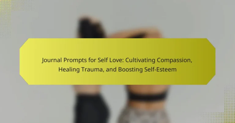 Journal Prompts for Self Love: Cultivating Compassion, Healing Trauma, and Boosting Self-Esteem